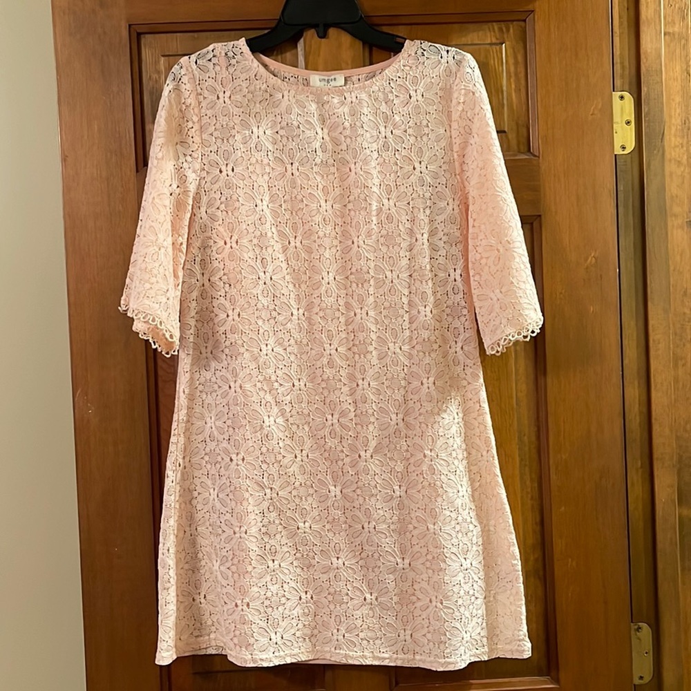 Umgee Womens Pink Lace Dress Size Small NWT - Picture 1 of 4